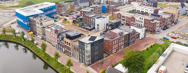 De wijk Kop West in Purmerend