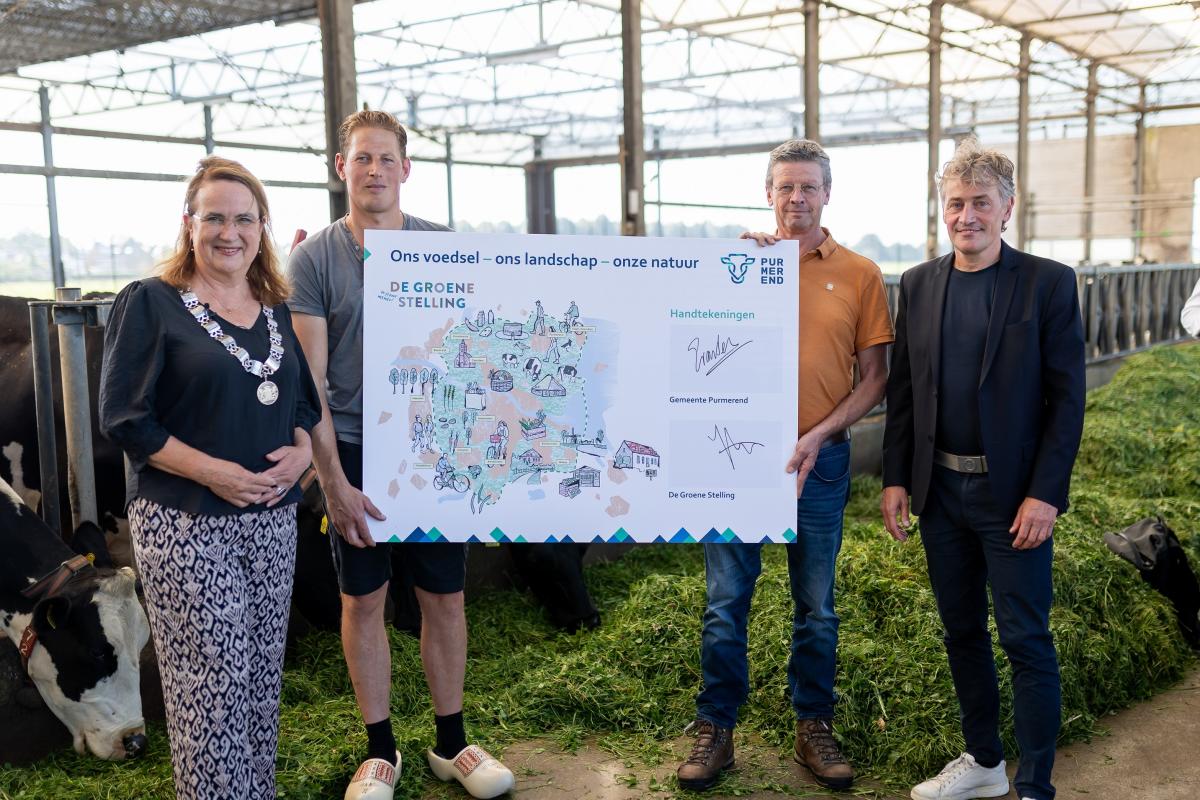 Foto van de samenwerking tussen de gemeente Purmerend en de Groene Stelling